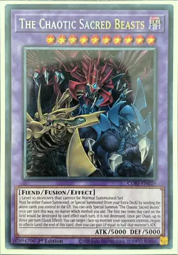 The Chaotic Sacred Beasts CORI-EN029 Secret Rare 1st Ed - Image 1