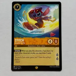 Stitch 21/204 Disney Lorcana The First Chapter Regular Legendary Card NM - Image 1