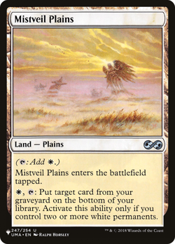MISTVEIL PLAINS x4 mtg NM-M The List 4 Unc - Image 1
