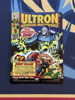 Ultron, Artificial Malevolence (Borderless) (0401) Marvel Super Heroes Foil - Image 1