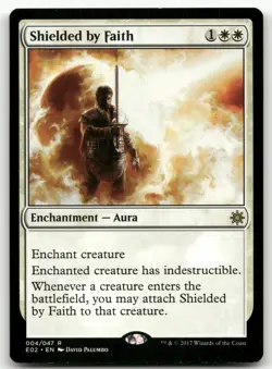 Shielded by Faith #4 (NM) Explorers of Ixalan E02 Magic MTG - Image 1