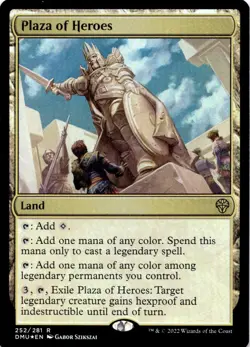 Plaza of Heroes (FOIL) DMU 252 Dominaria United Magic: The Gathering NM - Image 1