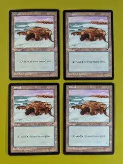 Island (Crashing Waves) x4 Tempest 4x Playset Magic the Gathering MTG - Image 1