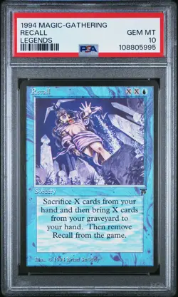 RECALL Legends Rare PSA 10 Gem Mint MTG [Nostalgium] - Image 1