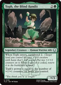4 x Toph, the Blind Bandit (0198) - Avatar: The Last Airbender - Uncommon - Image 1