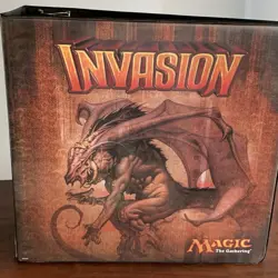 MTG Invasion 2000 Ultra Pro Binder 3 Ring Magic The Gathering - Image 2