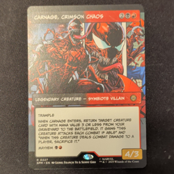 MTG Marvel's Spider-Man Carnage, Crimson Chaos 0227 Borderless NON-Foil Rare 4/3 - Image 1