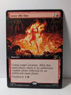 Seize the Day - Extended Art - Marvel MSC - NM - MTG - Image 1