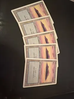5 NP GEM/MINT!! MTG Island (B) Lands THIRD Edition! - Image 1