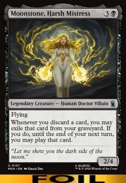 Moonstone, Harsh Mistress ** FOIL ** #107 - Marvel Super Heroes - CUC NM MTG - Image 1