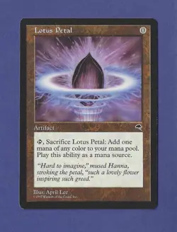 1997 Magic the Gathering - Lotus Petal - Tempest MTG - Image 1