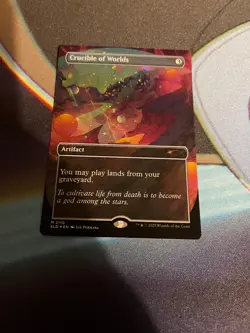 MTG Secret lair Galaxy Foil Crucible Of Worlds - Image 1