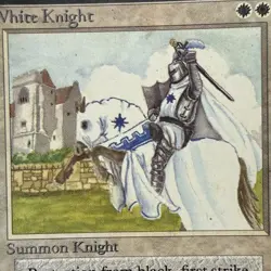 MTG English White Knight Alpha MP+ #27 - Image 2