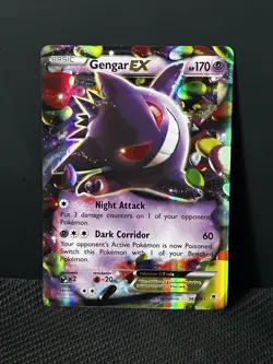 Pokemon Gengar EX 34/119 Phantom Forces 2014 Full Art Ultra Rare Holo TCG Card - Image 4