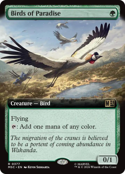 Birds of Paradise (Extended Art) - Commander: Marvel Super Heroes (MSC) - Image 1
