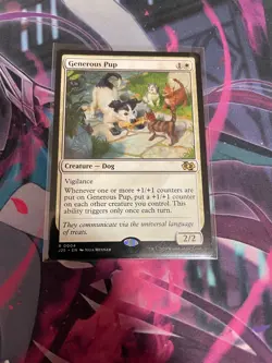 MTG - GENEROUS PUP - RARE - J25 - NM - Image 1