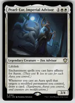 Pearl-Ear, Imperial Advisor Rare Commander: Secrets of Strixhaven 160 MTG NM - Image 1