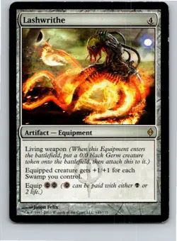 Magic the Gathering Lashwrithe New Phyrexia MTG Free Shipping! - Image 1