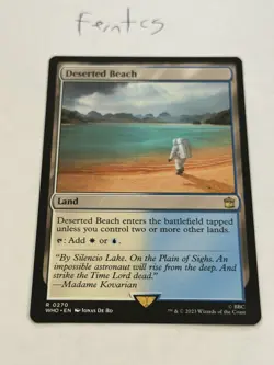 Magic the Gathering Deserted Beach Rare NM Dr Who Ships Same Day - Image 1