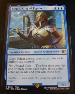 Edgar, King of Figaro # 51 FIN Final Fantasy Set Magic The Gathering Cards MTG - Image 1