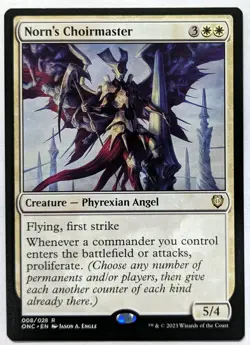 Phyrexia: All Will Be One NORN'S CHOIRMASTER NM Magic MTG Commander Free Ship! - Image 1