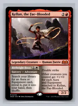Kellan, the Fae-Blooded 230 Regular Mythic Magic The Gathering NM - Image 1