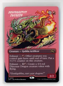 MtG DFT Aetherdrift Draconautics Engineer #341 Borderless - Image 1