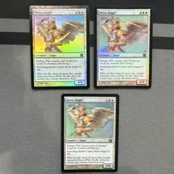 Serra Angel X3 FOIL 8th Edition Played Lot Mtg - Image 1