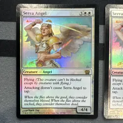 Serra Angel X3 FOIL 8th Edition Played Lot Mtg - Image 2