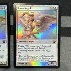 Serra Angel X3 FOIL 8th Edition Played Lot Mtg - Image 3