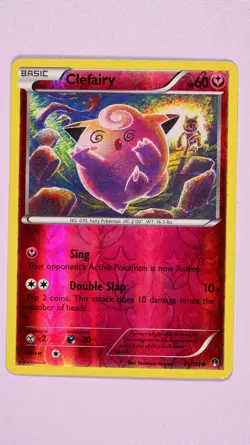 Pokemon Clefairy 81/122 Reverse Holo - XY BREAKpoint (Komiya Art) - NM - Image 1