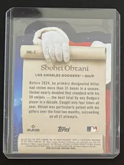 2025 Topps Holiday #MNL-2 The Nice List Shohei Ohtani Refractor - Image 2