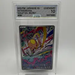 Toedscool Violet Ex Secret Art 080/078 Japanese AGS 10 Legendary W/ Free Pack - Image 1