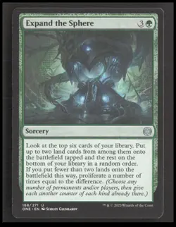 MTG Expand the Sphere 168 Uncommon Phyrexia: All Will Be One Card CB-1-3-B-31 - Image 1