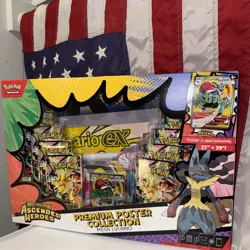 Pokemon TCG: Ascended Heroes Premium Poster Collection Mega Lucario Sealed Box - Image 1