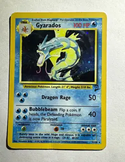 The Pokemon Company Pokemon TCG Gyarados 7/130 Base Set 2 Holo HP/DMG - Image 1