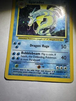 The Pokemon Company Pokemon TCG Gyarados 7/130 Base Set 2 Holo HP/DMG - Image 4