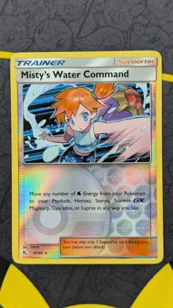 Misty's Water Command NM 63/68 Reverse Holo - HIF - Pokemon TCG - Image 1
