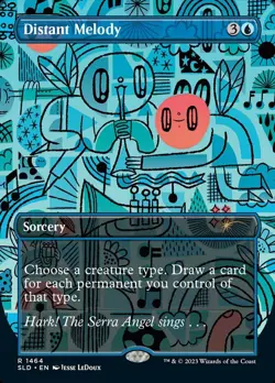 [1x] Distant Melody - Foil Near Mint, English Secret Lair MTG Magic - Image 1