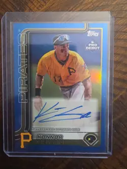 2025 Topps Pro Debut - Konnor Griffin #PD-32 Blue Foil Autographs /150 (AU, RC) - Image 1