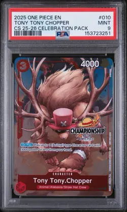 2025 One Piece 24-25 CS Celebration Pack #010 Tony Tony Chopper English PSA 9 - Image 1