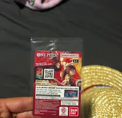 Bandai One Piece Card Game Monkey D. Luffy DON!! Card LA Dodgers Promo Foil - Image 1