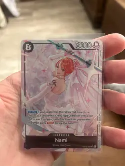 One Piece TCG Wedding Nami / Bride/ OP15-086 Alt Art Foil Eng - Image 2