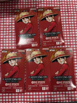 Bandai Namco One Piece Card Game OP-13 Carrying On His Will Booster (5) - Image 1