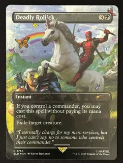1x MTG Deadly Rollick (Rainbow Foil) - Secret Lair Drop Series (SLD) #1754 - Image 1