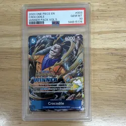 Bandai One Piece Card Game Crocodile Winner Pack Vol.5 ST03-003 EN 2023 PSA 10 - Image 3