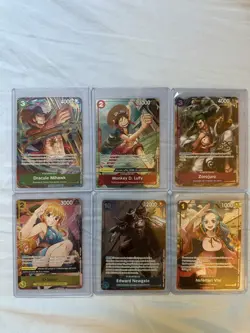 One Piece Card Game French 1st Anniversary Exclusive Parallel Lot x6 OP05 NM - Image 3