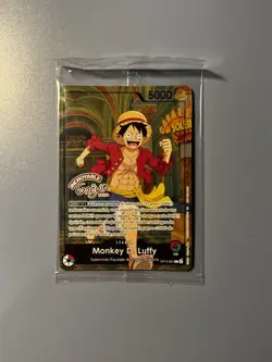 Monkey D Luffy Op13-001 X Musee Grevin One Piece Card French Exclusive Promo - Image 1