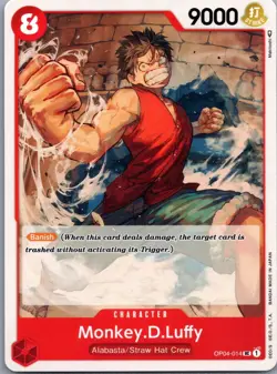 Monkey.D.Luffy (014) OP04-014 Uncommon Kingdoms of Intrigue One Piece Near Mint - Image 1