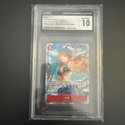 NAMI - OP01-016 - Saikyo Jump Mini Promo Japanese Perforated One Piece CGC 10 - Image 1